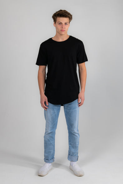 Black Drop Tail Tee