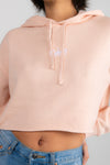 Blush Cropped Hoodie
